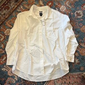 GAP White Button Down Shirt